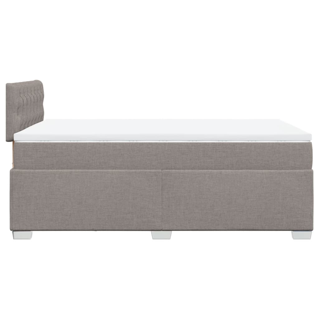 Boxspring met matras stof taupe 120x200 cm is nu te koop bij PeponiXL, paradijselijk wonen!