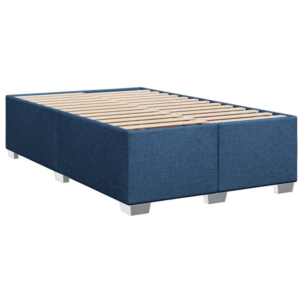 Boxspring met matras stof blauw 120x200 cm is nu te koop bij PeponiXL, paradijselijk wonen!