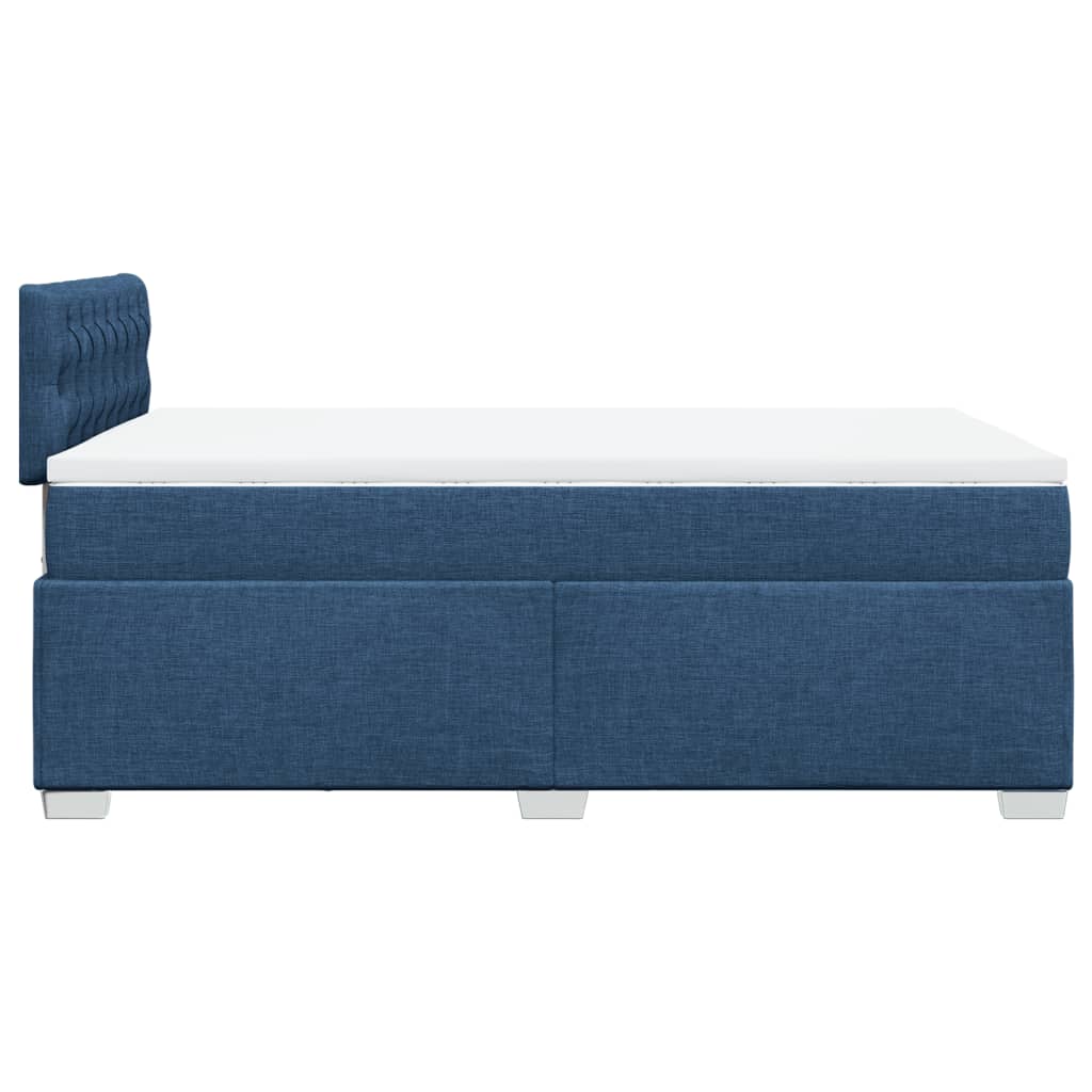 Boxspring met matras stof blauw 120x200 cm is nu te koop bij PeponiXL, paradijselijk wonen!