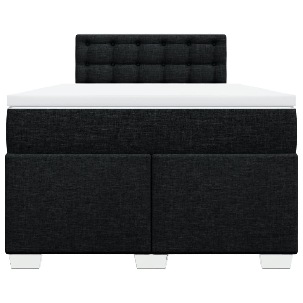 Boxspring met matras stof zwart 120x200 cm is nu te koop bij PeponiXL, paradijselijk wonen!