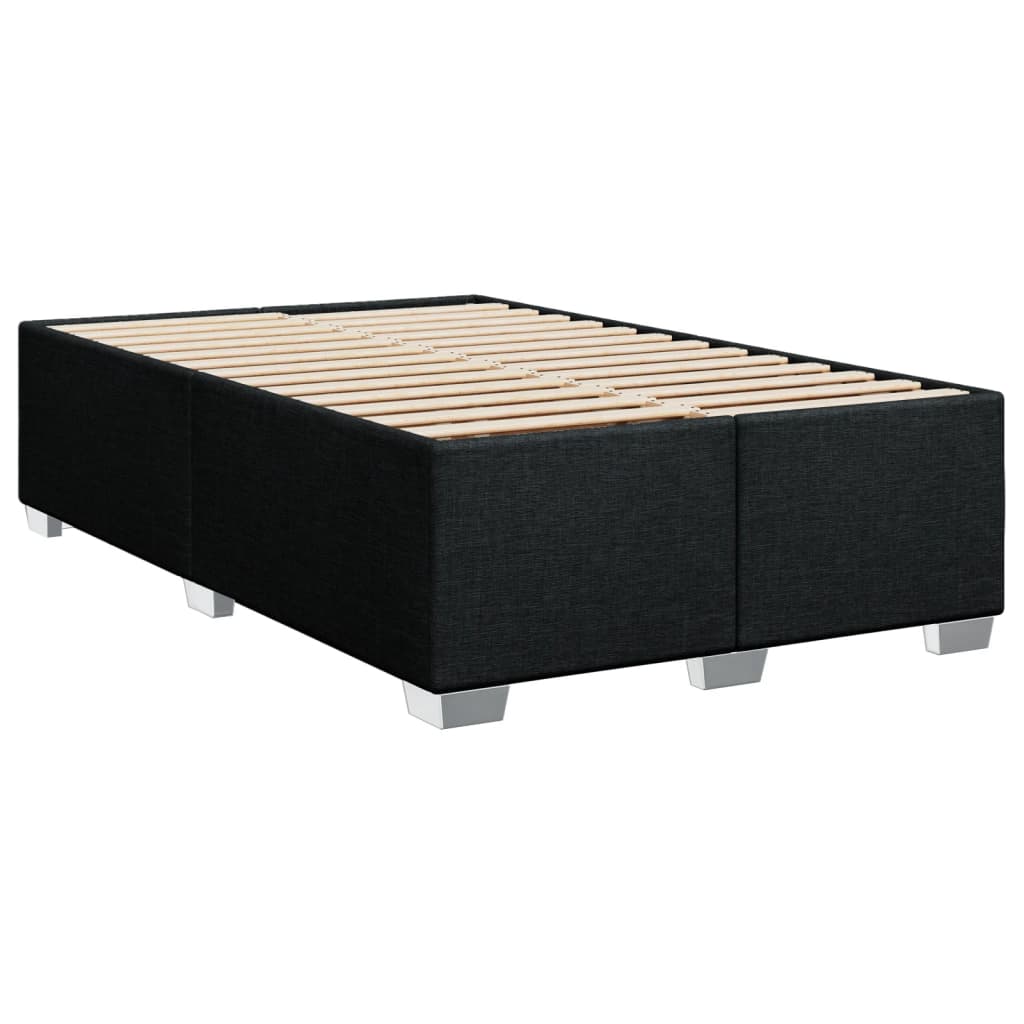 Boxspring met matras stof zwart 120x200 cm is nu te koop bij PeponiXL, paradijselijk wonen!