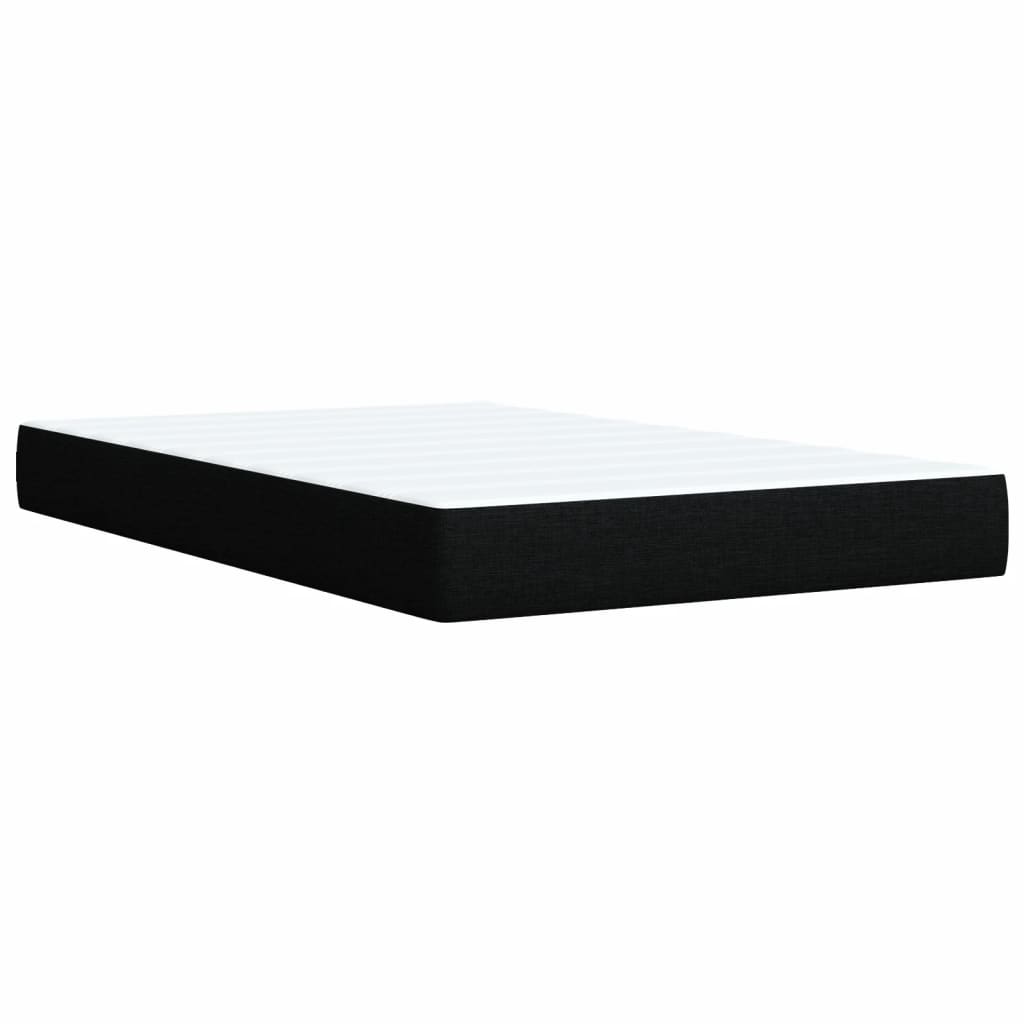 Boxspring met matras stof zwart 120x200 cm is nu te koop bij PeponiXL, paradijselijk wonen!