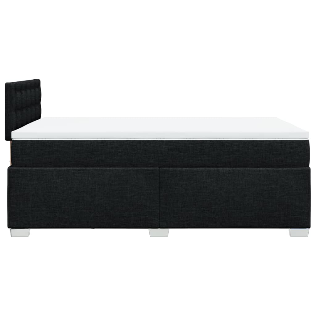 Boxspring met matras stof zwart 120x200 cm is nu te koop bij PeponiXL, paradijselijk wonen!