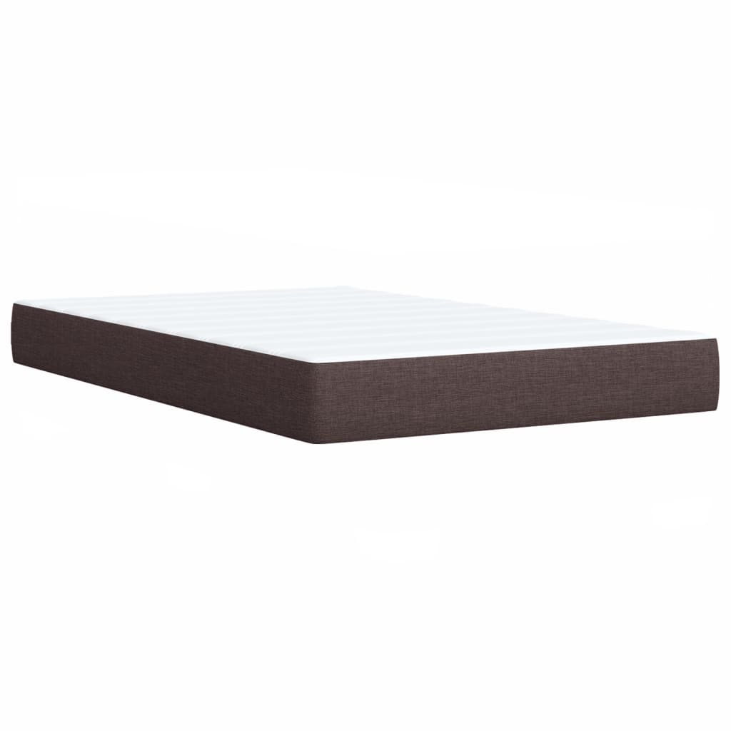 Boxspring met matras stof donkerbruin 120x200 cm is nu te koop bij PeponiXL, paradijselijk wonen!