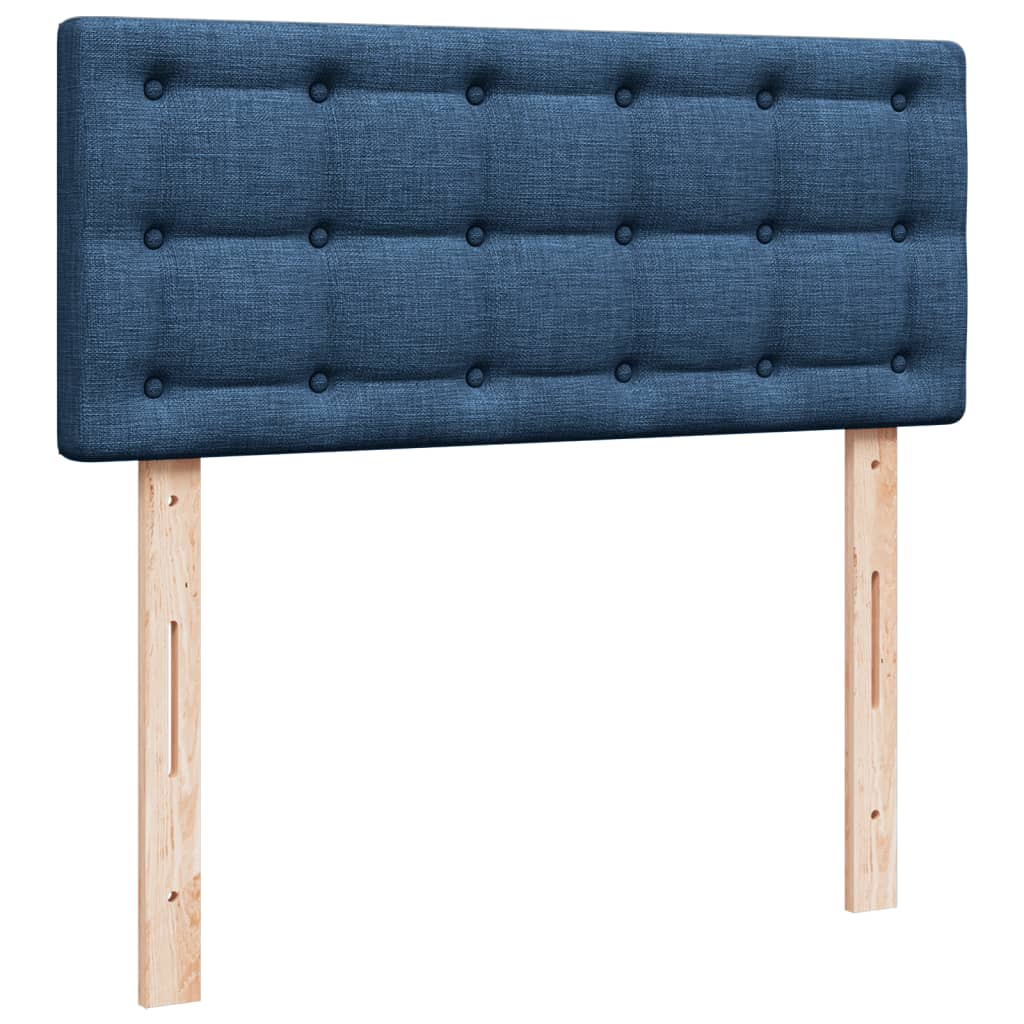 Boxspring met matras stof blauw 120x200 cm is nu te koop bij PeponiXL, paradijselijk wonen!