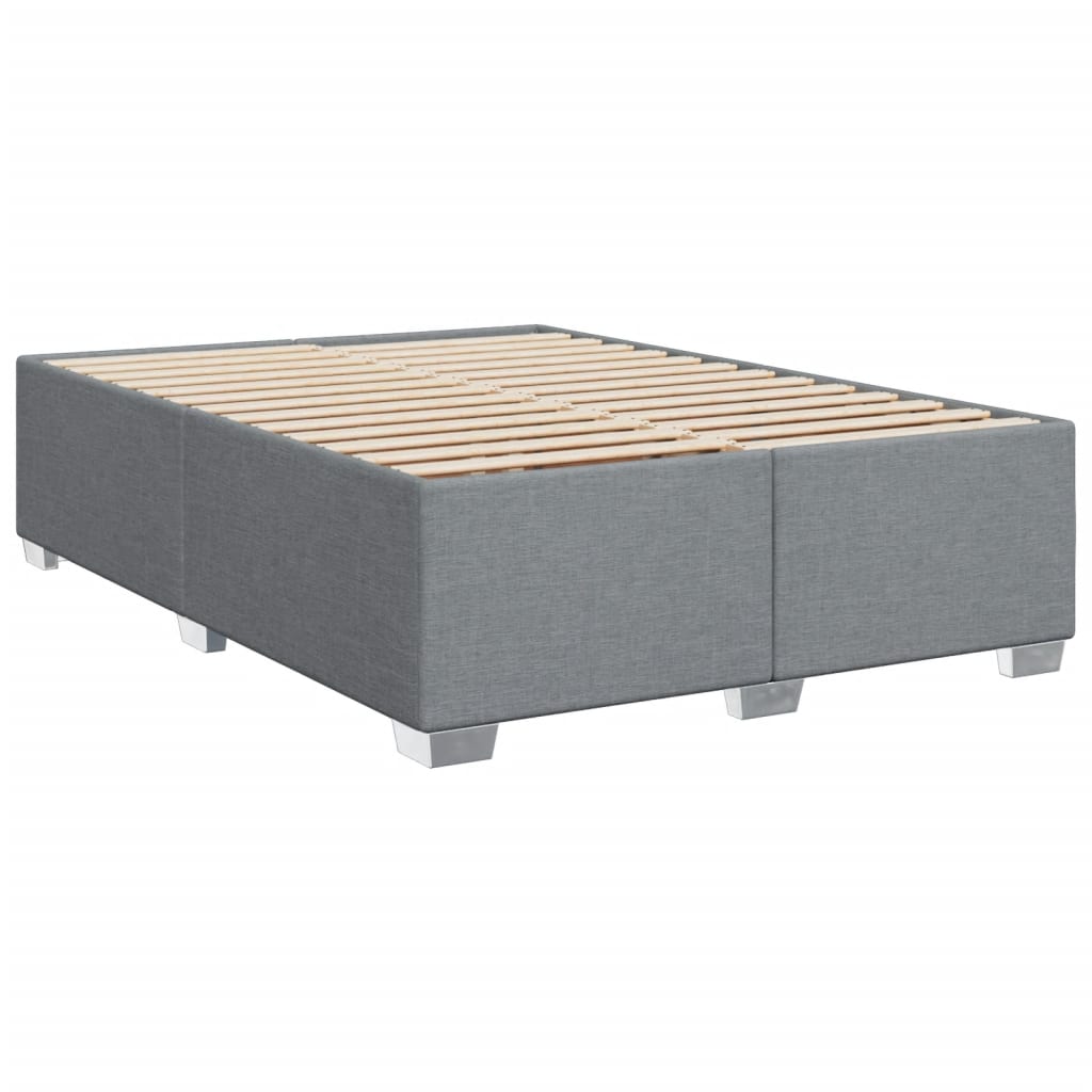 Boxspring met matras stof lichtgrijs 140x190 cm is nu te koop bij PeponiXL, paradijselijk wonen!