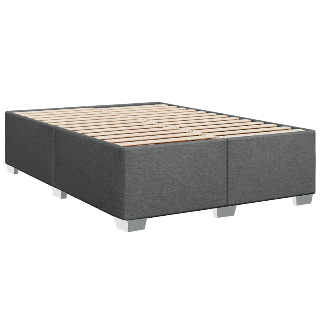 Boxspring met matras stof donkergrijs 140x190 cm is nu te koop bij PeponiXL, paradijselijk wonen!