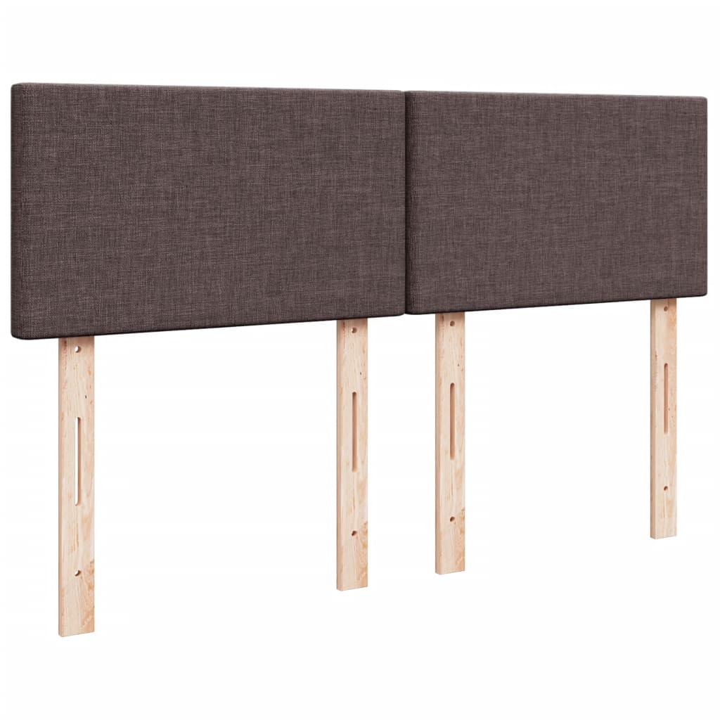 Boxspring met matras stof donkerbruin 140x200 cm is nu te koop bij PeponiXL, paradijselijk wonen!
