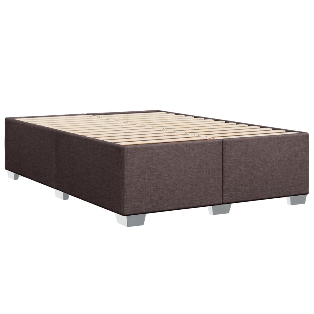 Boxspring met matras stof donkerbruin 140x200 cm is nu te koop bij PeponiXL, paradijselijk wonen!