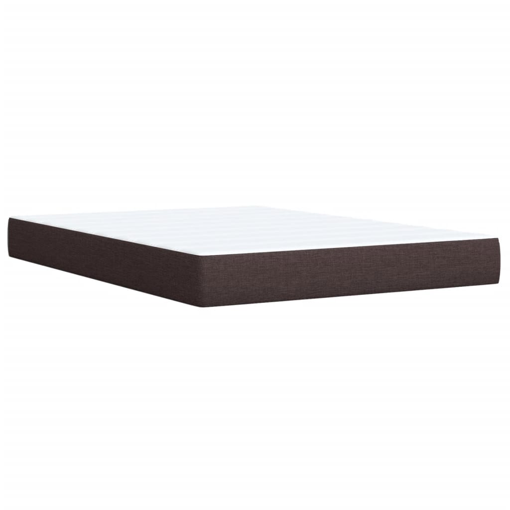 Boxspring met matras stof donkerbruin 140x200 cm is nu te koop bij PeponiXL, paradijselijk wonen!