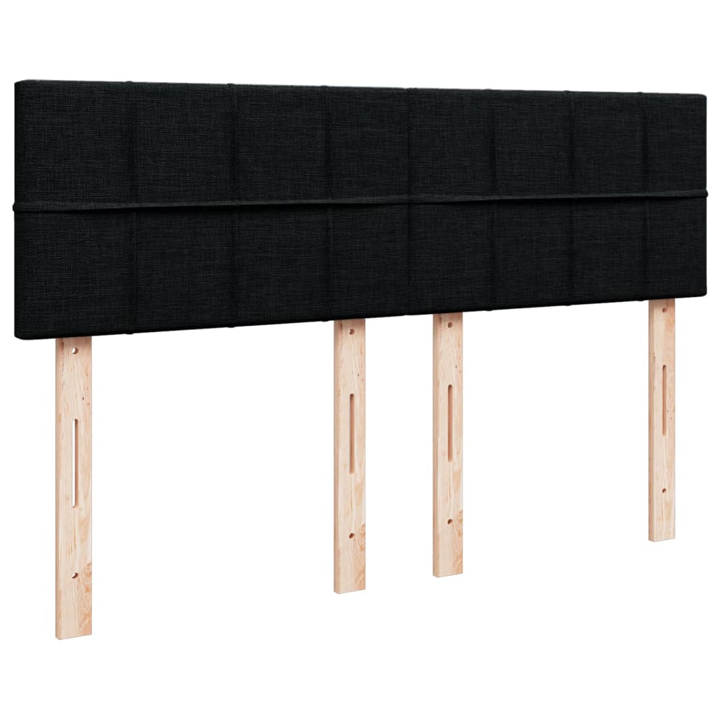 Boxspring met matras stof zwart 140x200 cm is nu te koop bij PeponiXL, paradijselijk wonen!