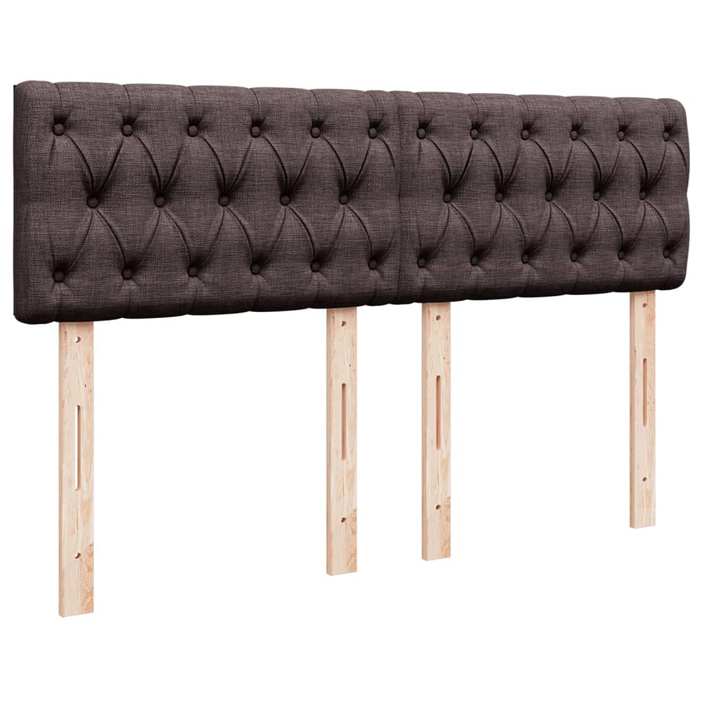 Boxspring met matras stof donkerbruin 140x200 cm is nu te koop bij PeponiXL, paradijselijk wonen!