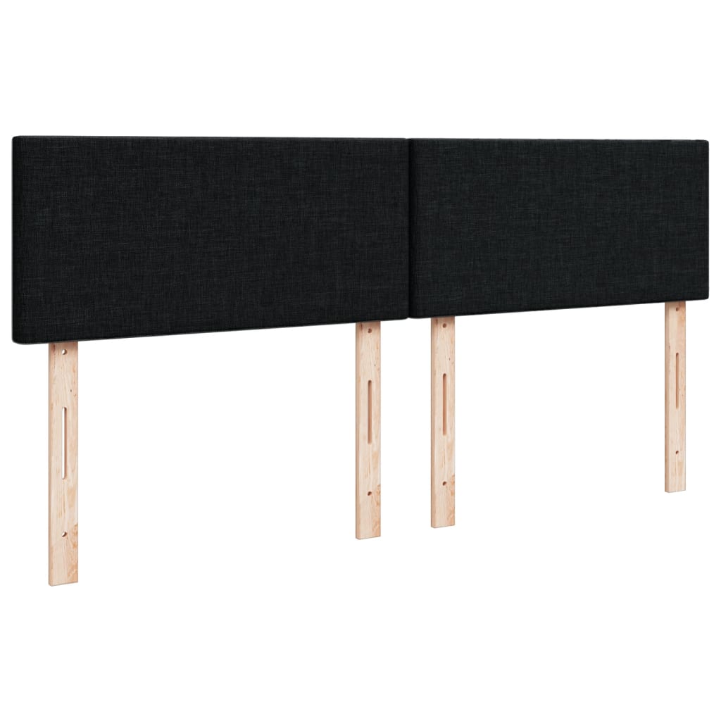 Boxspring met matras stof zwart 160x200 cm is nu te koop bij PeponiXL, paradijselijk wonen!