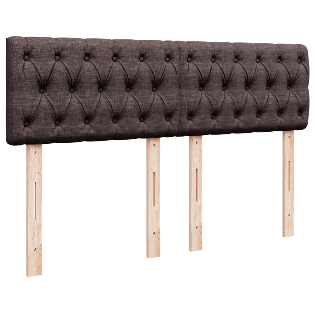 Boxspring met matras stof donkerbruin 160x200 cm is nu te koop bij PeponiXL, paradijselijk wonen!