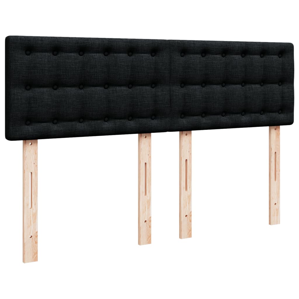 Boxspring met matras stof zwart 160x200 cm is nu te koop bij PeponiXL, paradijselijk wonen!