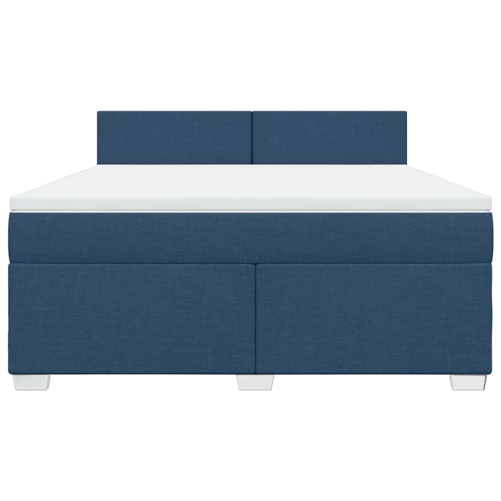 Boxspring met matras stof blauw 180x200 cm is nu te koop bij PeponiXL, paradijselijk wonen!