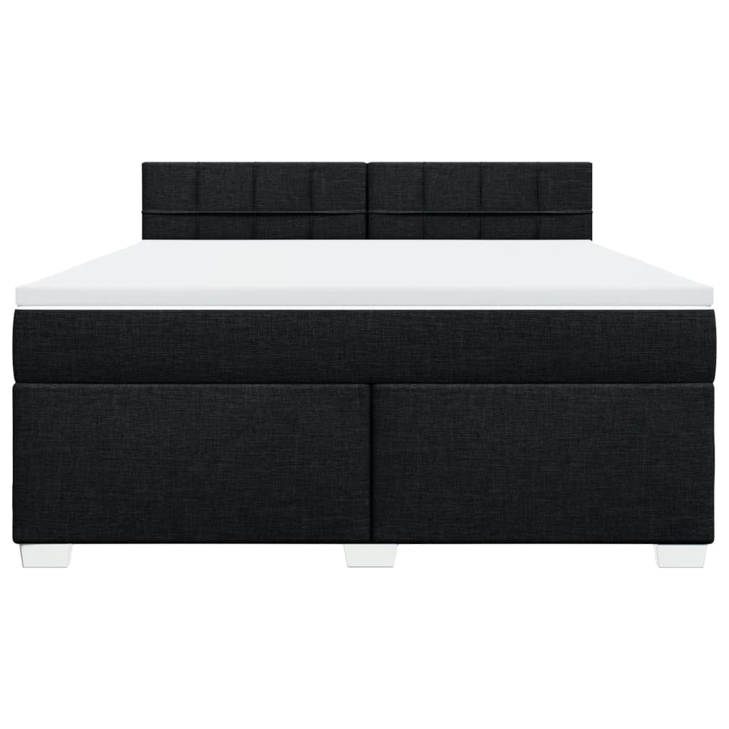 Boxspring met matras stof zwart 180x200 cm is nu te koop bij PeponiXL, paradijselijk wonen!