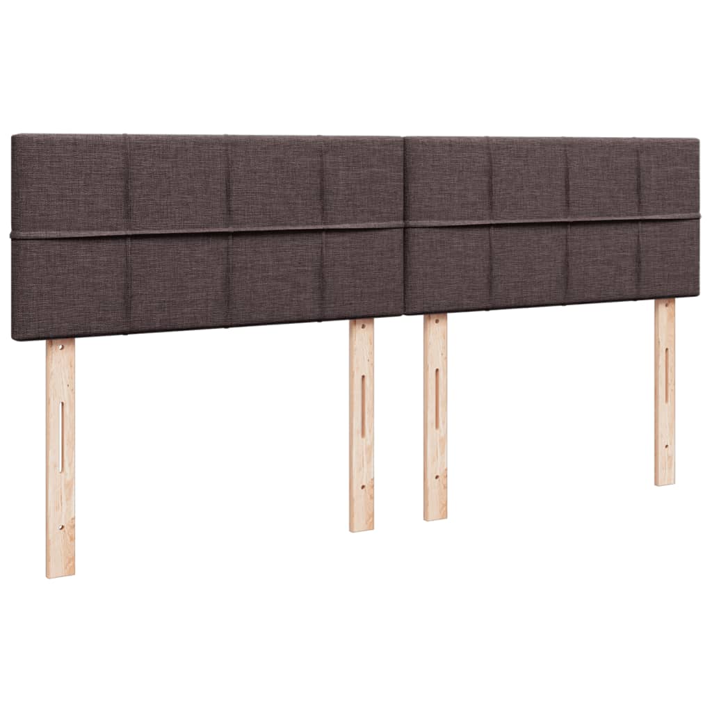 Boxspring met matras stof donkerbruin 180x200 cm is nu te koop bij PeponiXL, paradijselijk wonen!