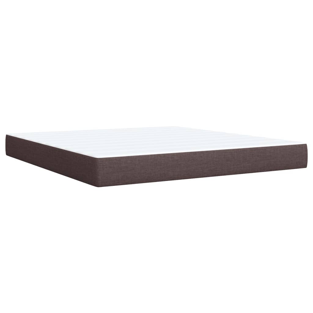 Boxspring met matras stof donkerbruin 180x200 cm is nu te koop bij PeponiXL, paradijselijk wonen!