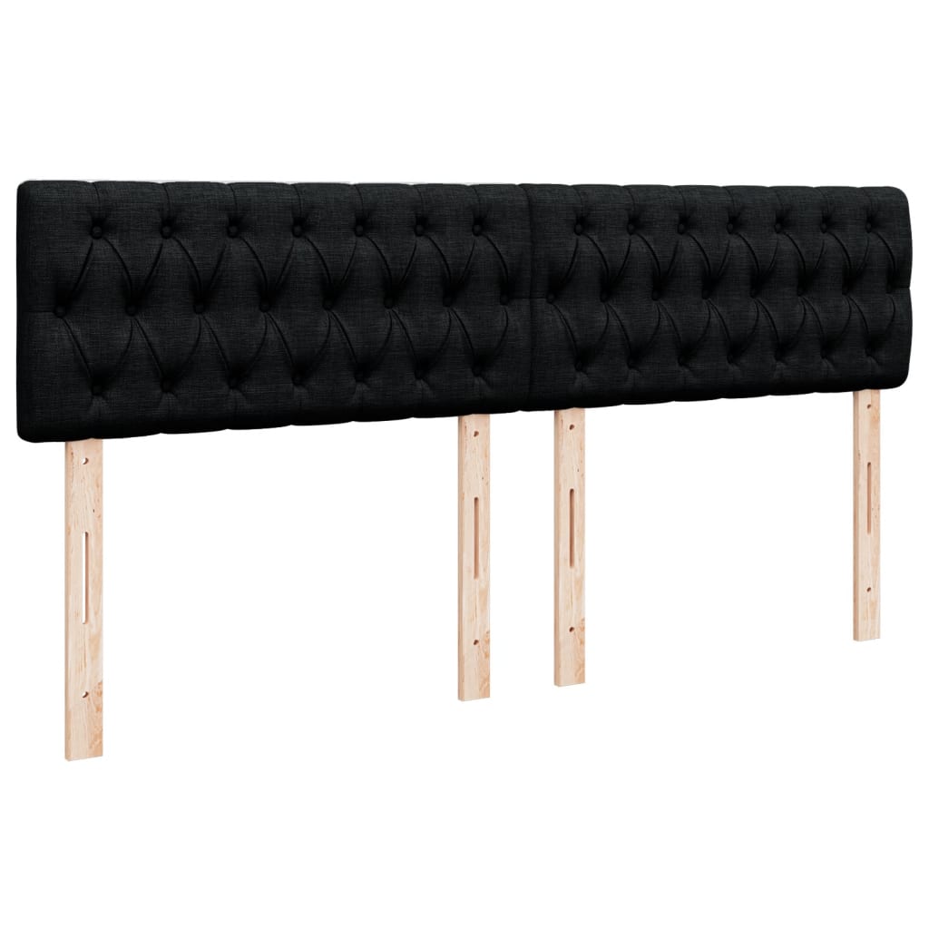 Boxspring met matras stof zwart 180x200 cm is nu te koop bij PeponiXL, paradijselijk wonen!