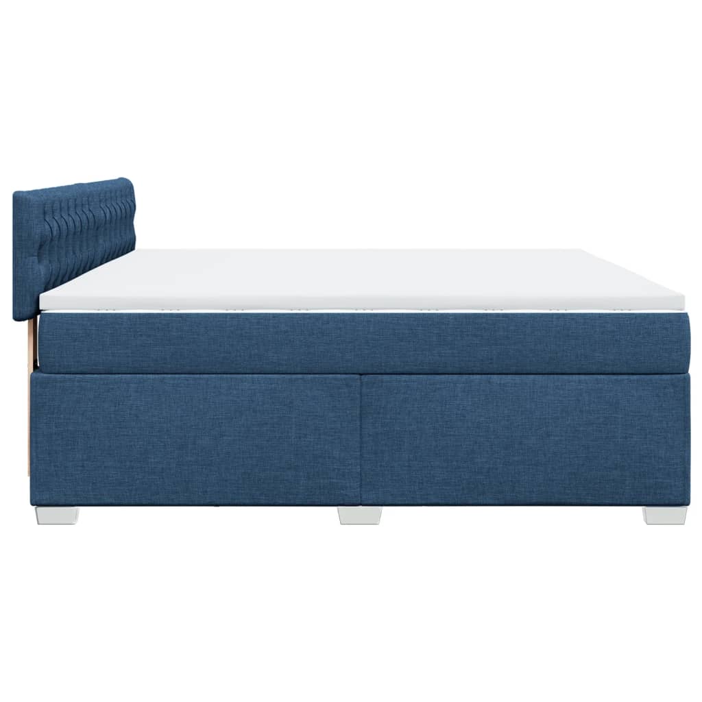 Boxspring met matras stof blauw 180x200 cm is nu te koop bij PeponiXL, paradijselijk wonen!