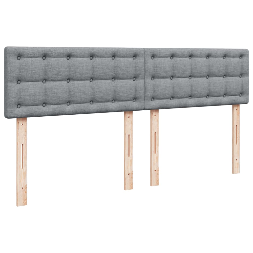 Boxspring met matras stof lichtgrijs 180x200 cm is nu te koop bij PeponiXL, paradijselijk wonen!