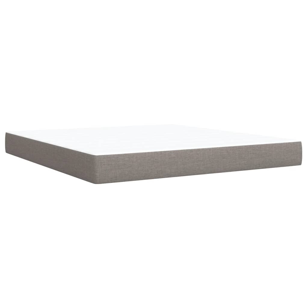 Boxspring met matras stof taupe 180x200 cm is nu te koop bij PeponiXL, paradijselijk wonen!