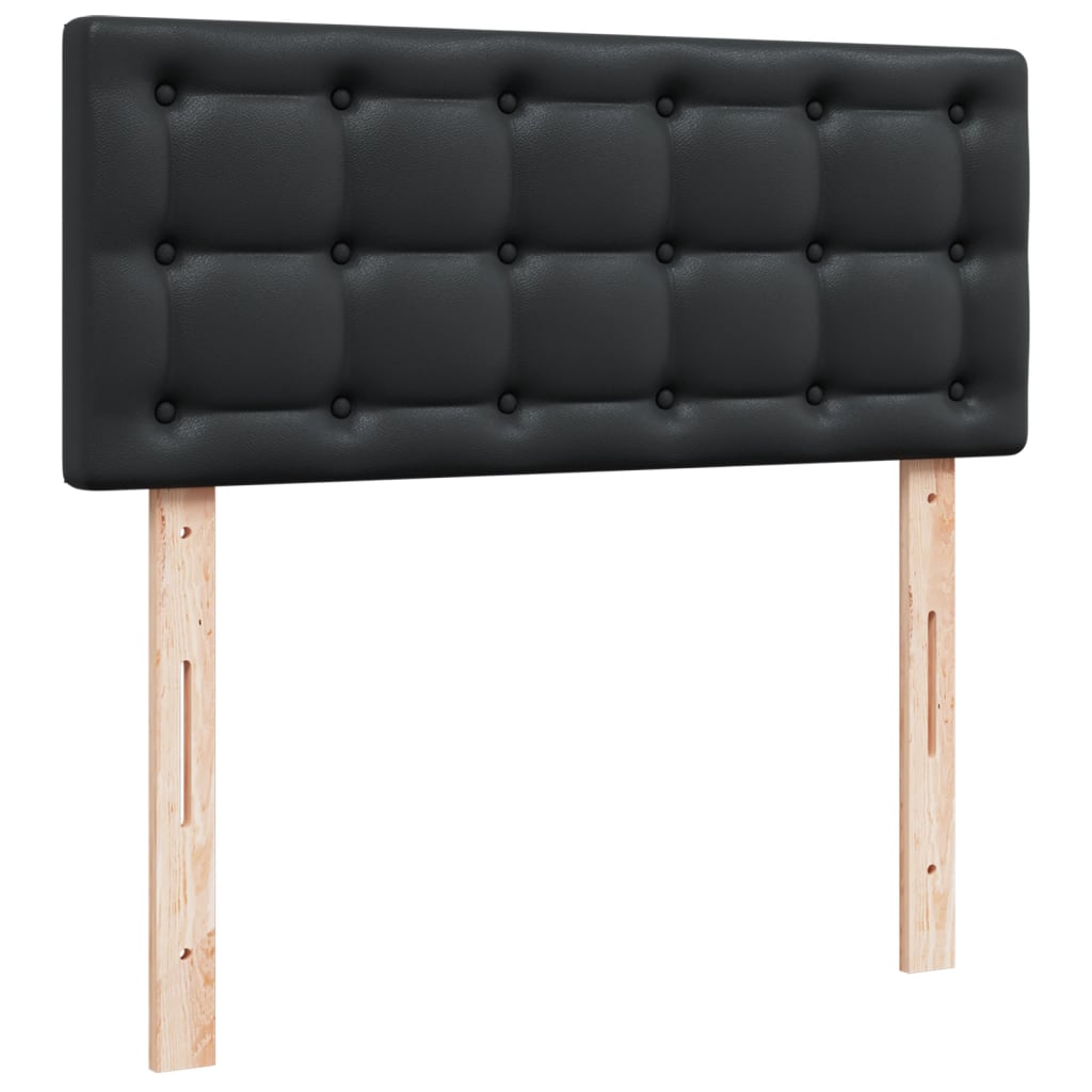 Boxspring met matras kunstleer zwart 120x200 cm is nu te koop bij PeponiXL, paradijselijk wonen!