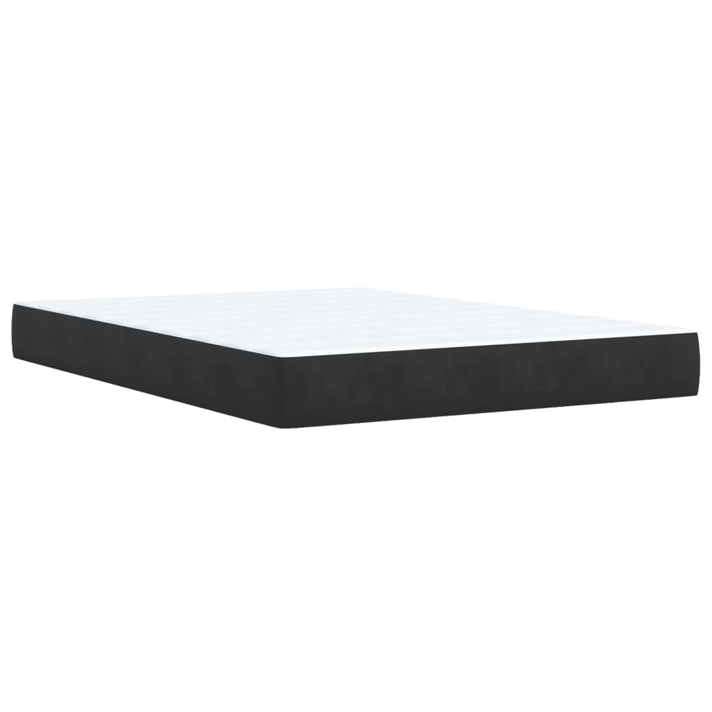 Boxspring met matras kunstleer zwart 140x190 cm is nu te koop bij PeponiXL, paradijselijk wonen!
