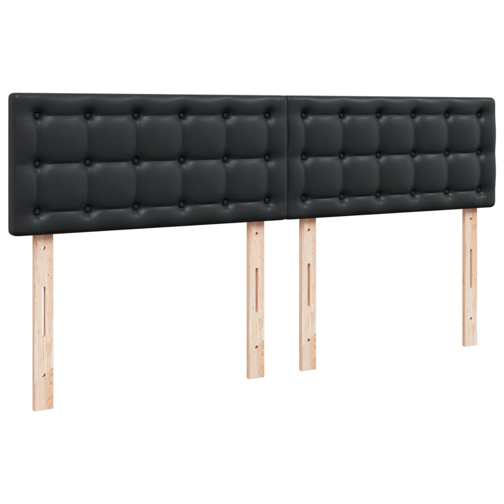 Boxspring met matras kunstleer zwart 180x200 cm is nu te koop bij PeponiXL, paradijselijk wonen!