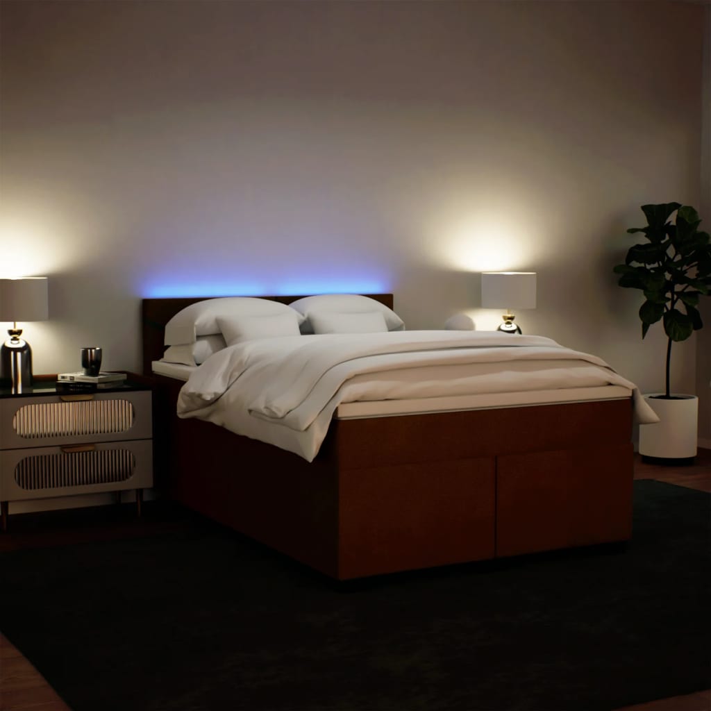 Boxspring met matras fluweel roze 140x200 cm is nu te koop bij PeponiXL, paradijselijk wonen!
