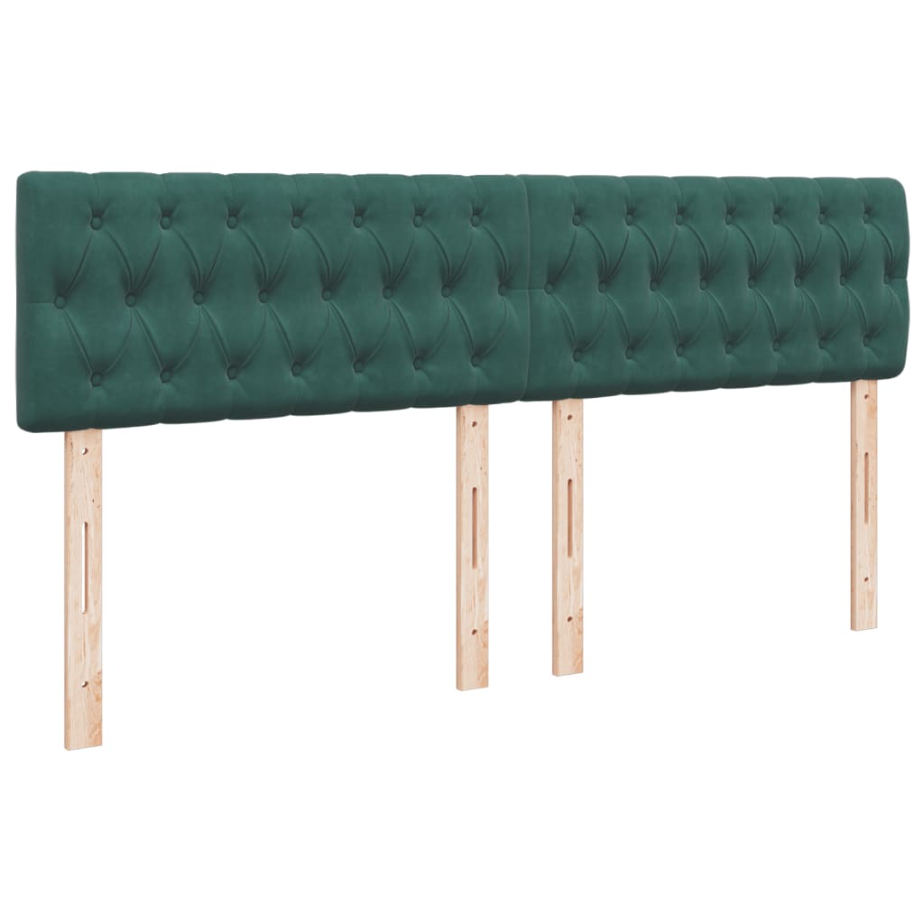 Boxspring met matras fluweel donkergroen 180x200 cm is nu te koop bij PeponiXL, paradijselijk wonen!