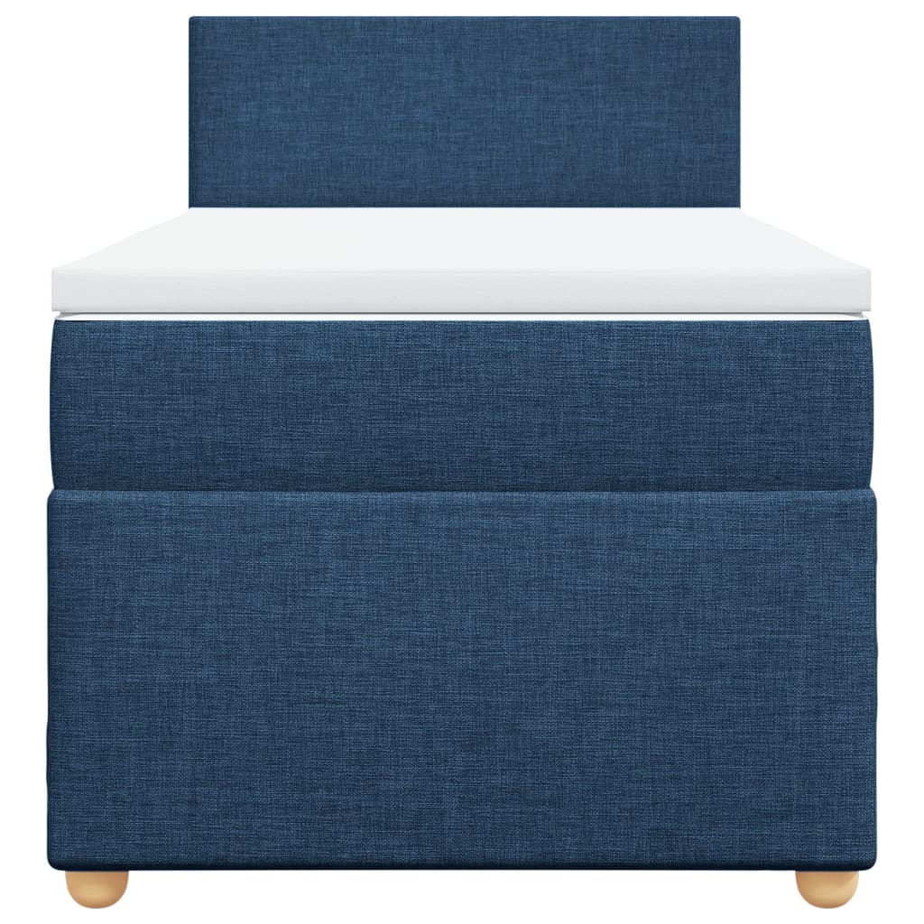 Boxspring met matras stof blauw 80x200 cm is nu te koop bij PeponiXL, paradijselijk wonen!