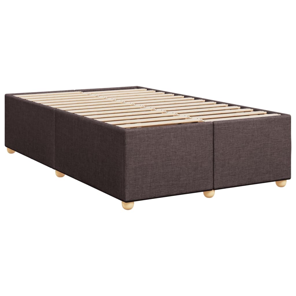 Boxspring met matras stof donkerbruin 120x200 cm is nu te koop bij PeponiXL, paradijselijk wonen!