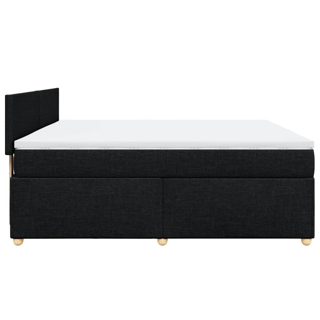 Boxspring met matras stof zwart 180x200 cm is nu te koop bij PeponiXL, paradijselijk wonen!