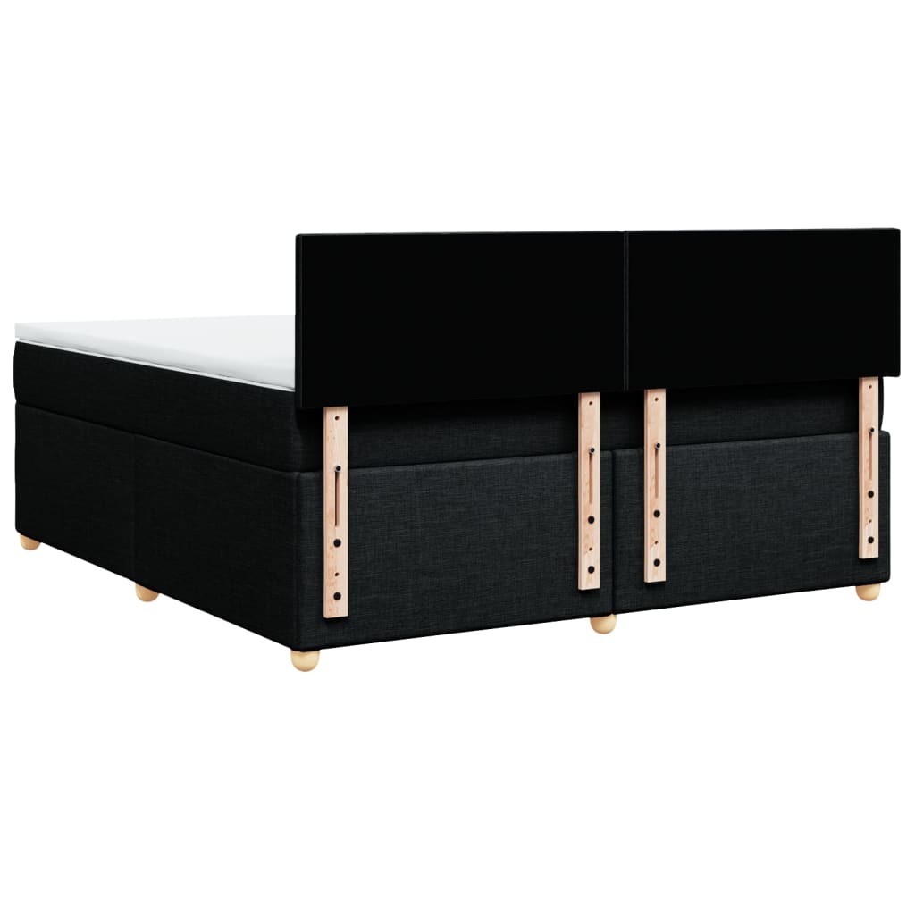 Boxspring met matras stof zwart 180x200 cm is nu te koop bij PeponiXL, paradijselijk wonen!
