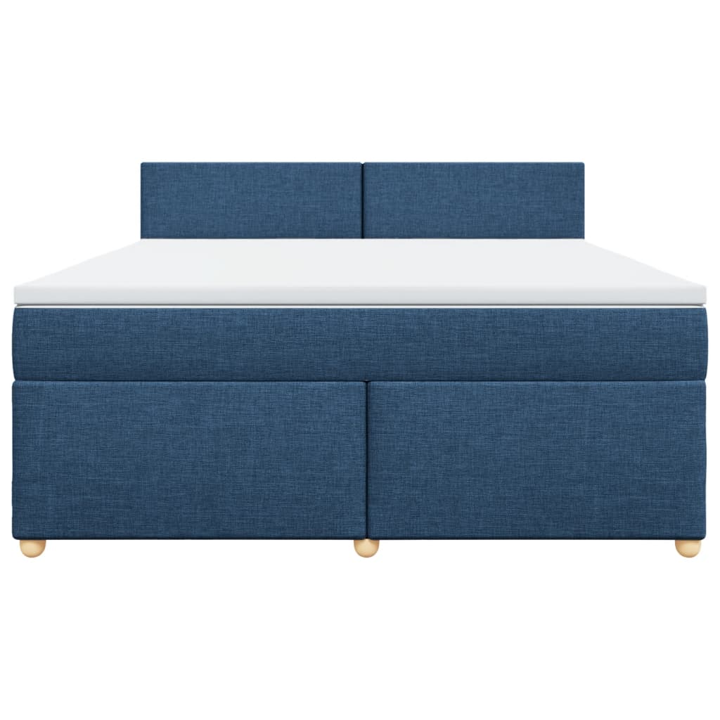 Boxspring met matras stof blauw 180x200 cm is nu te koop bij PeponiXL, paradijselijk wonen!