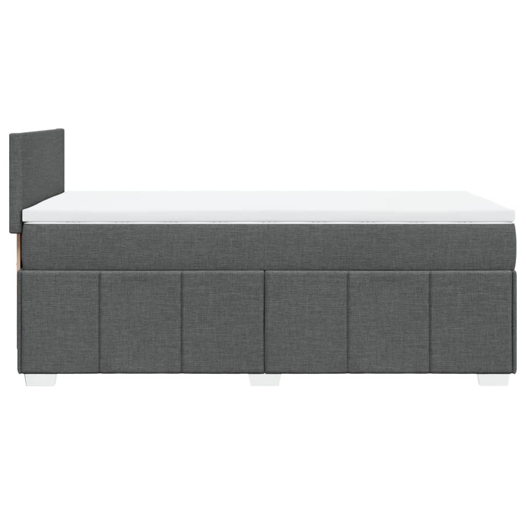 Boxspring met matras stof donkergrijs 90x190 cm is nu te koop bij PeponiXL, paradijselijk wonen!