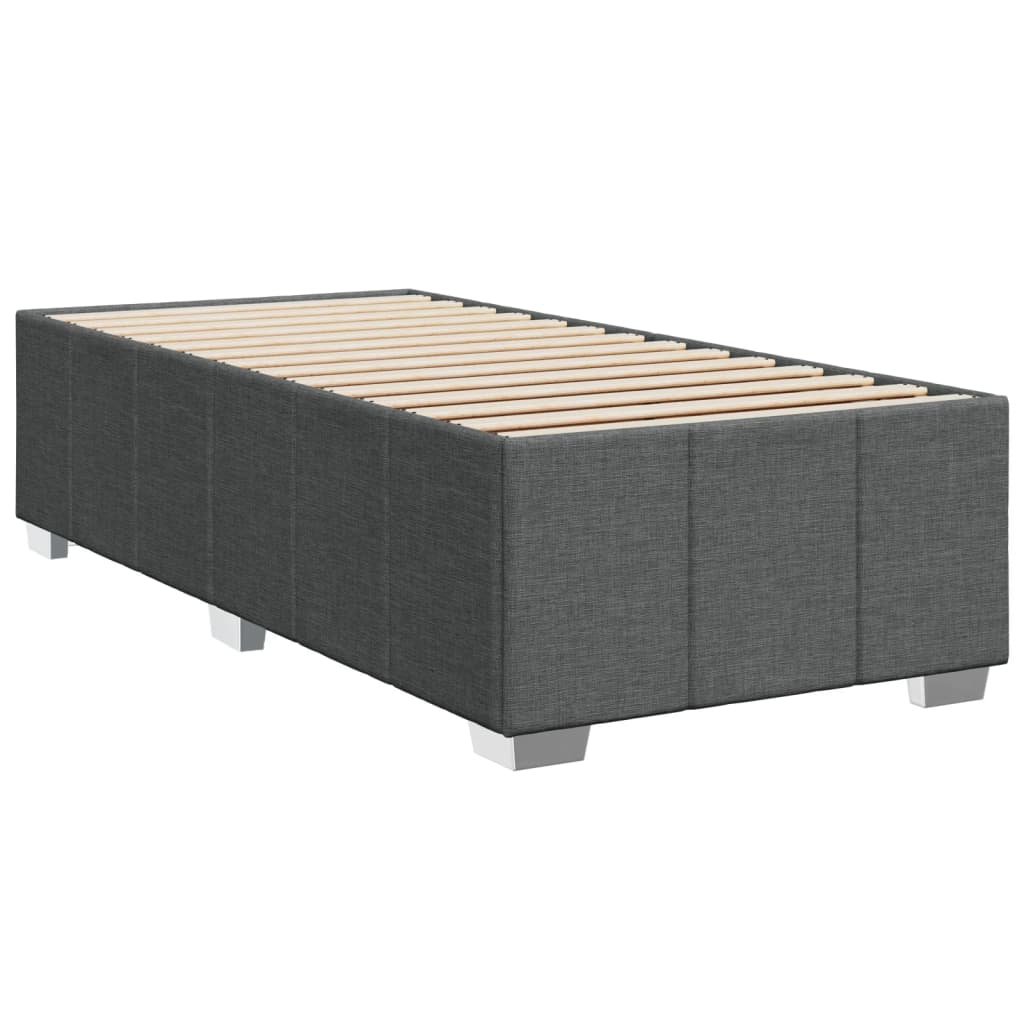 Boxspring met matras stof donkergrijs 90x190 cm is nu te koop bij PeponiXL, paradijselijk wonen!