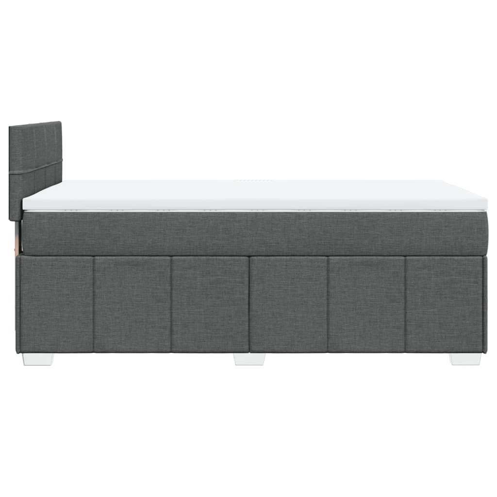 Boxspring met matras stof donkergrijs 90x190 cm is nu te koop bij PeponiXL, paradijselijk wonen!