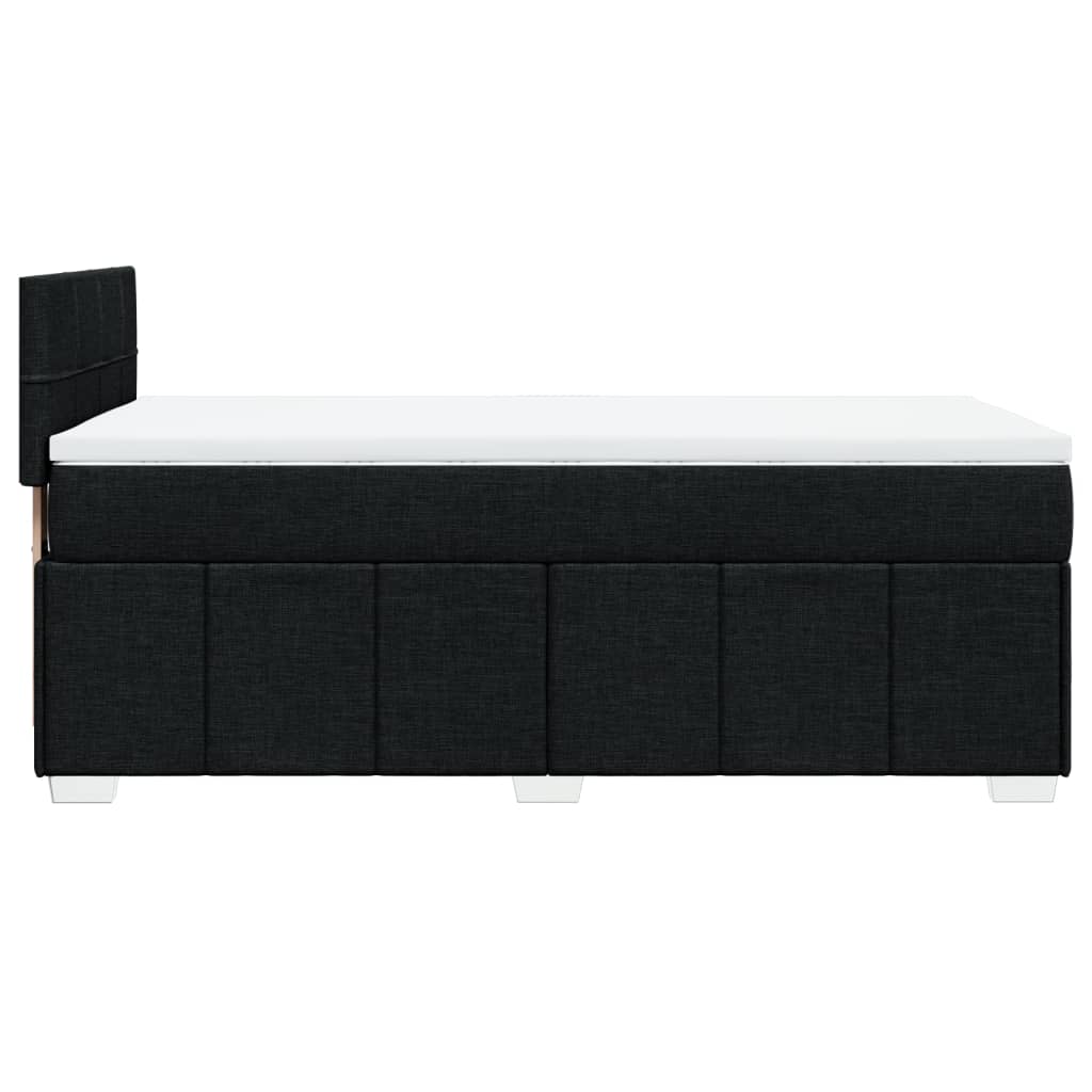 Boxspring met matras stof zwart 90x190 cm is nu te koop bij PeponiXL, paradijselijk wonen!
