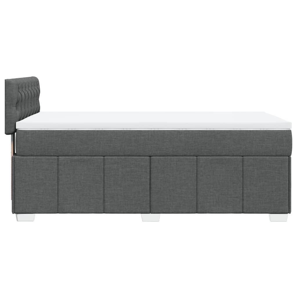 Boxspring met matras stof donkergrijs 90x190 cm is nu te koop bij PeponiXL, paradijselijk wonen!