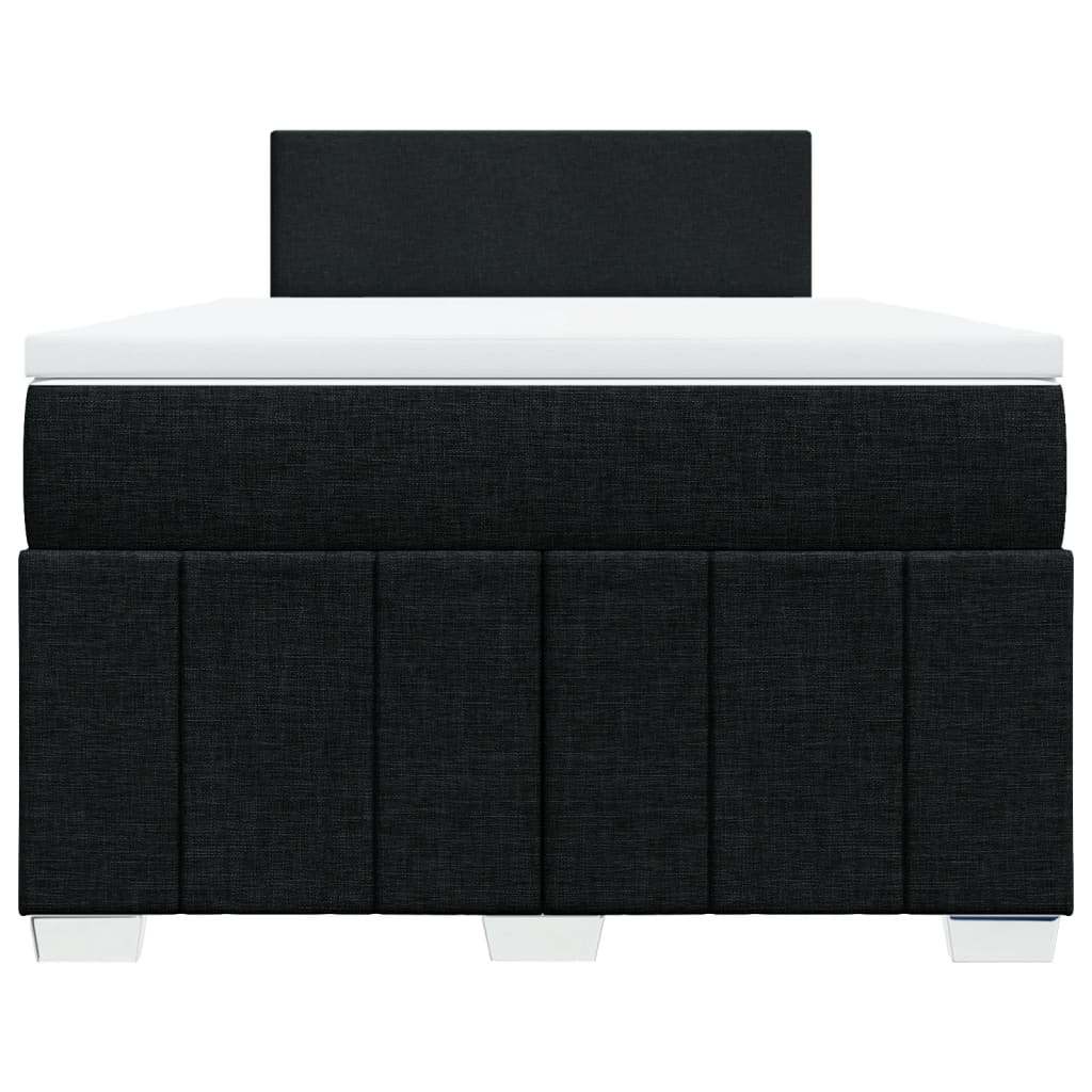 Boxspring met matras stof zwart 120x190 cm is nu te koop bij PeponiXL, paradijselijk wonen!