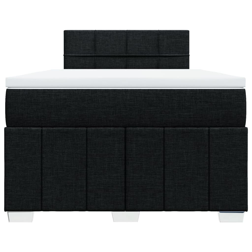 Boxspring met matras stof zwart 120x190 cm is nu te koop bij PeponiXL, paradijselijk wonen!
