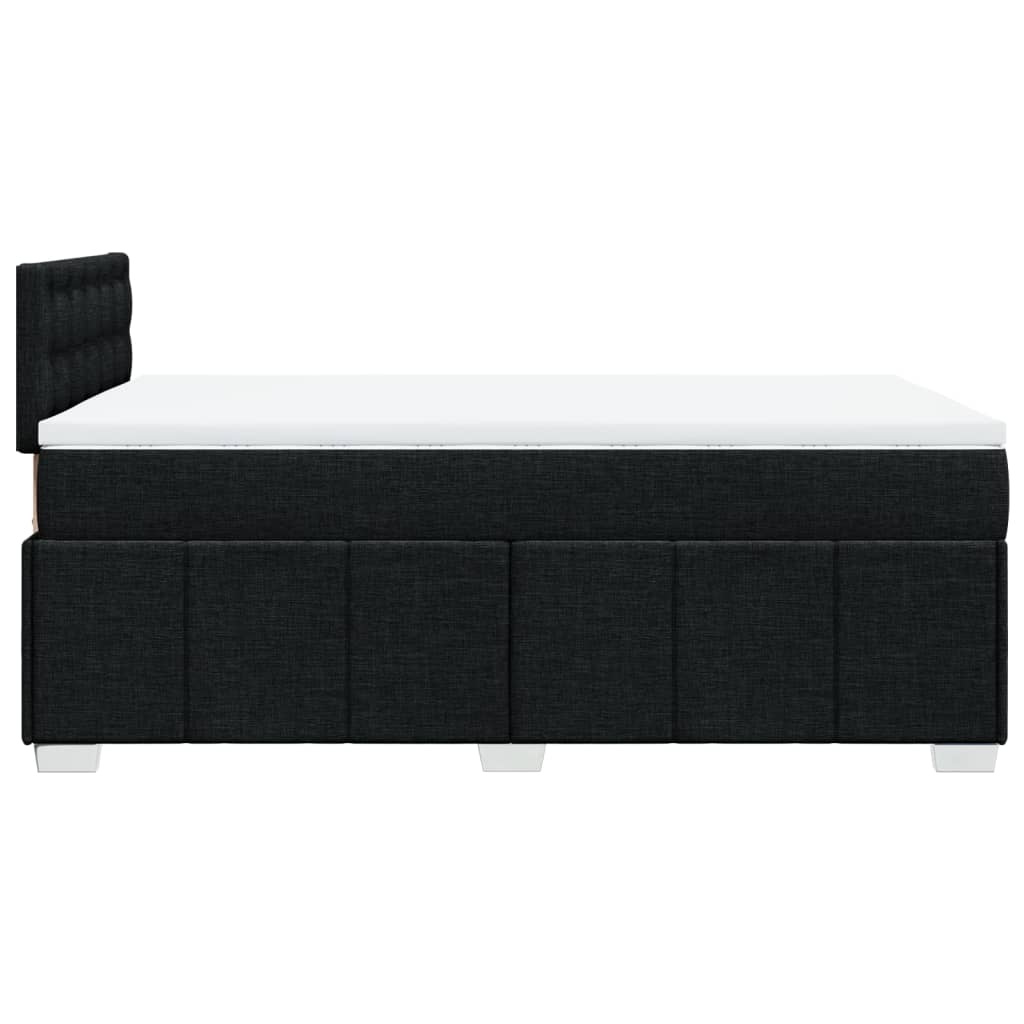 Boxspring met matras stof zwart 120x190 cm is nu te koop bij PeponiXL, paradijselijk wonen!