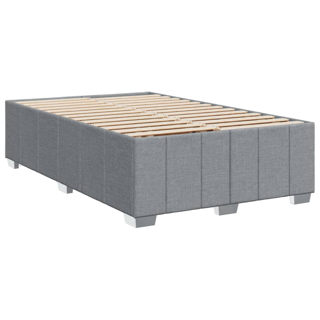 Boxspring met matras stof lichtgrijs 120x200 cm is nu te koop bij PeponiXL, paradijselijk wonen!