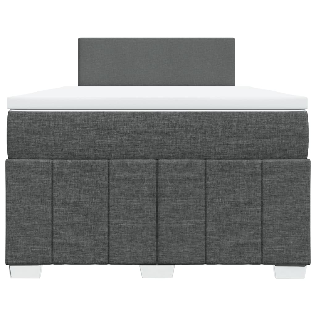 Boxspring met matras stof donkergrijs 120x200 cm is nu te koop bij PeponiXL, paradijselijk wonen!