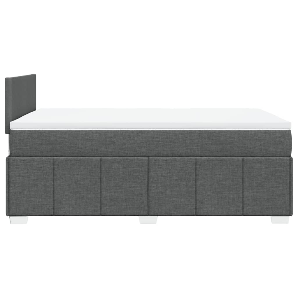 Boxspring met matras stof donkergrijs 120x200 cm is nu te koop bij PeponiXL, paradijselijk wonen!