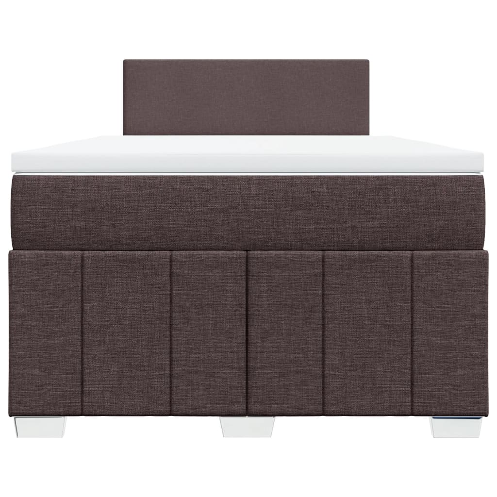 Boxspring met matras stof donkerbruin 120x200 cm is nu te koop bij PeponiXL, paradijselijk wonen!