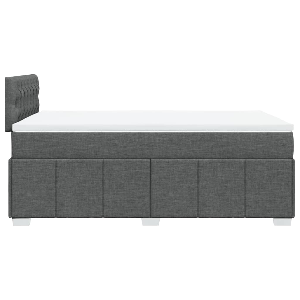 Boxspring met matras stof donkergrijs 120x200 cm is nu te koop bij PeponiXL, paradijselijk wonen!